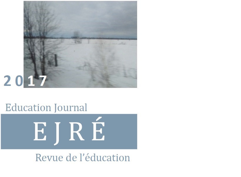 					View Vol. 6 No. 1 (2017): Education Journal - Revue de l’éducation
				